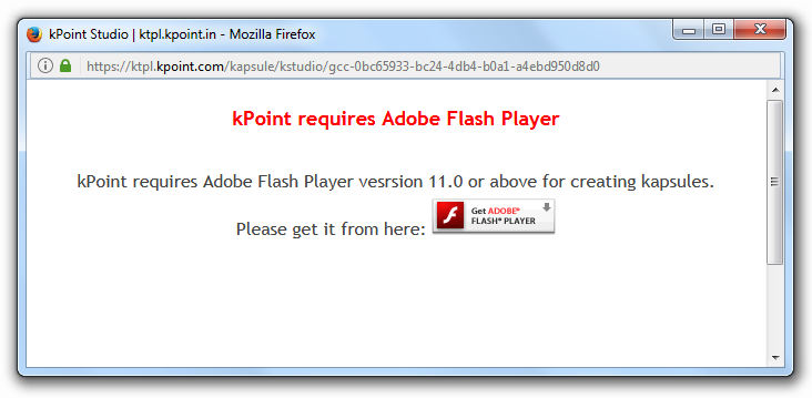 nstall adobe flash player version 11.4.0 or greater for mac